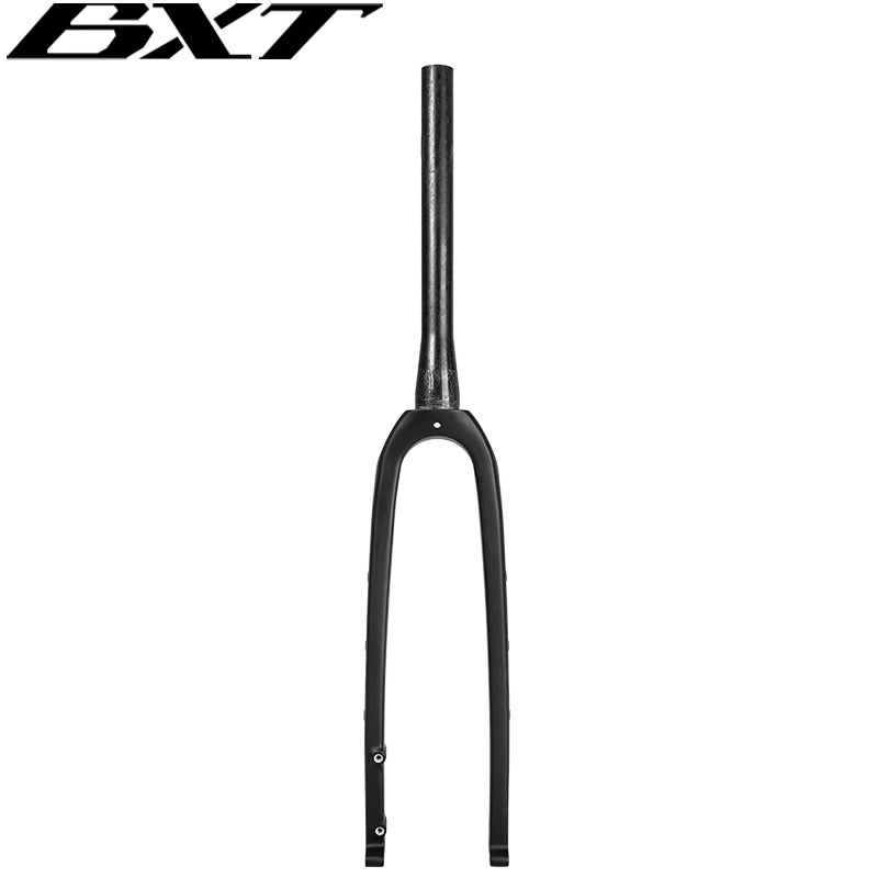BXT 700C Carbon Gravel Fork, MTB/Road Carbon Bike Fork, 27.5er Thru Axle Disc Brake Road Bicycle fork, Int/Ext Cable Rigid Fork
