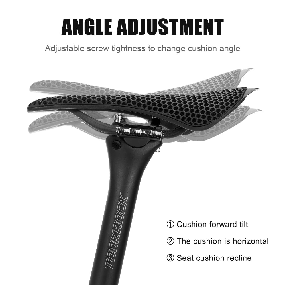 TOSEEK Carbon Seatpost 27.2 31.6mm Length 400mm Matte Black MTB Road Bike Seat Post Seat Tube Bicycle Parts MTB Carbon Canoe