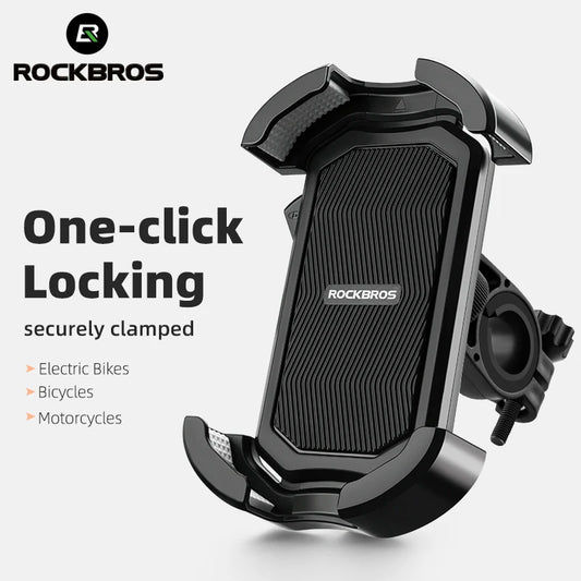ROCKBROS Bicycle Phone Mount 4.7-6.8 Inch Shockproof 360° Rotate