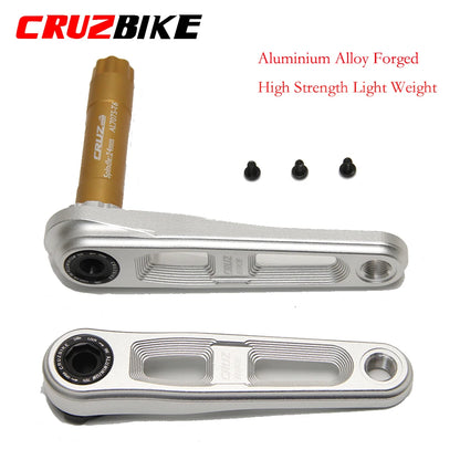 CRUZbike Children's Folding Bike Crankset Kid's Bicycle Hollow Tech Crank Ultralight 127/140/150mm Aluminum Alloy 7075 Axis