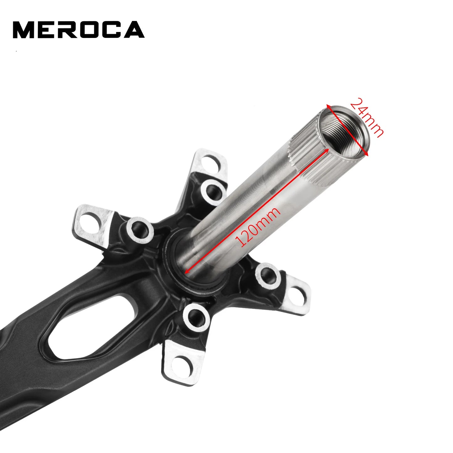 LUTU XC Hollow Integrated Crank MTB Cranks - Direct Mount MTB Single Chainring Aluminum Crankset MTB Accessories