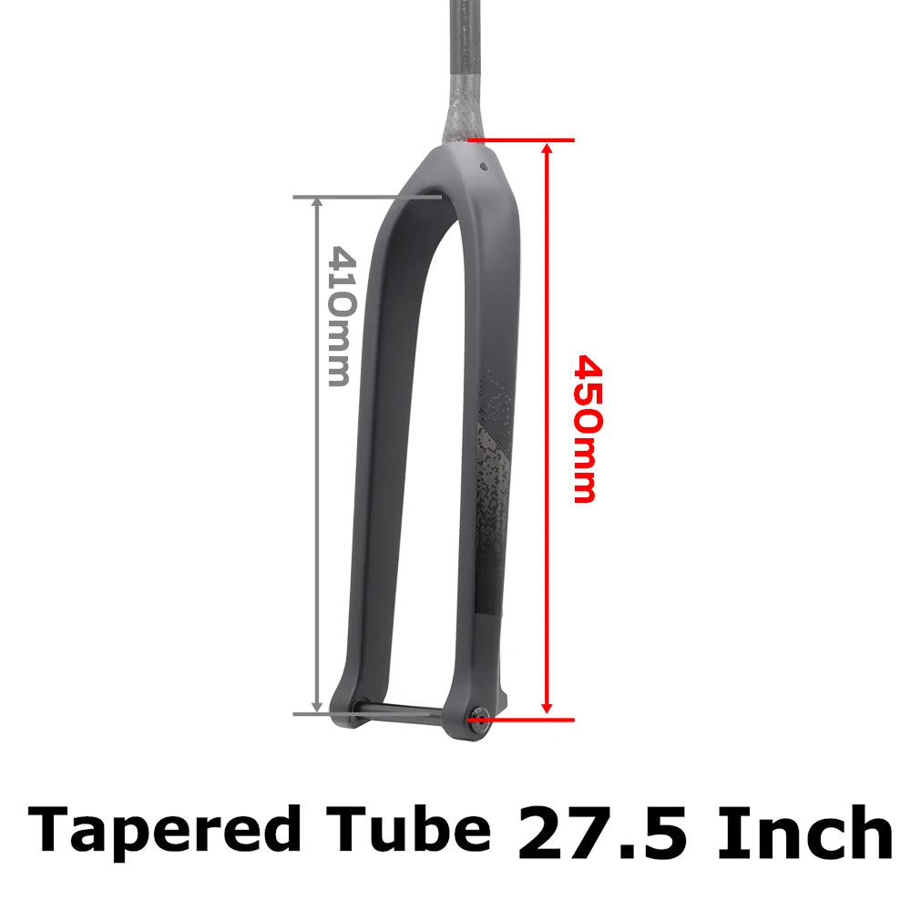 MTB Thru Axle 15*110mm Boost Fork,Full Carbon Bike Straight Or Tapared Rigid Bicycle Front Fork,26"/27.5"/29" ,Disc Brake