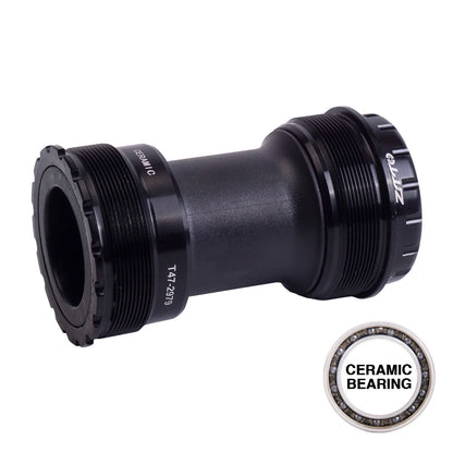 ZTTO Ceramic Bearing T47 BB Thread Bottom Bracket 24mm 29mm 30mm Crankset DUB T47BB 68 73 79mm Shell Spline Axis MTB Road Bike