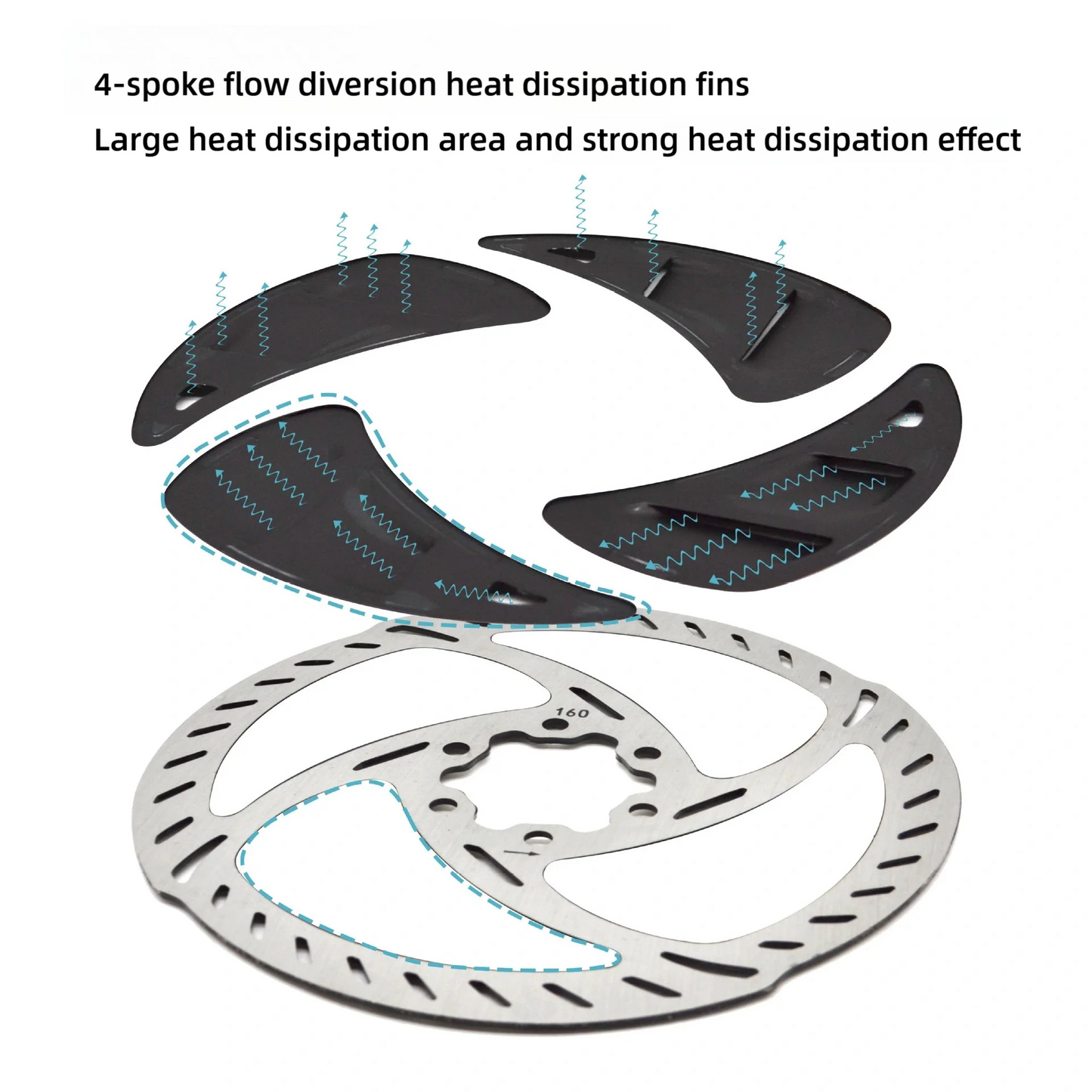 140MM 160MM MTB Bike Disc Brake Cooling Floating Rotor RT900 Brake Disc 6 Bolts Quality Mountain Road Bicycle Disc Brake Rotor