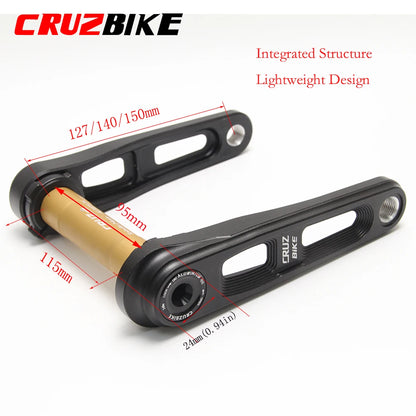 CRUZbike Children's Folding Bike Crankset Kid's Bicycle Hollow Tech Crank Ultralight 127/140/150mm Aluminum Alloy 7075 Axis