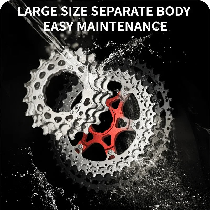 BUCKLOS Bicycle Cassette 10 speed MTB cassette K7 Road Bike Freewheel 25T 28T 32T 34T 36T 40T 10V Bike Cassettes Flywheel For HG