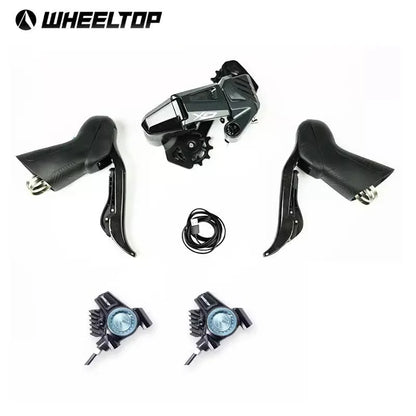 Wheeltop New GeX Wireless Electronic Shifter Gravel Bike Set Single Chainring 7-14 Speed Rear Derailleur Road Bicycle Groupset