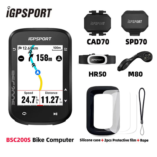iGPSPORT BSC200S GPS Bike Computer 2.4" Colorful Screen Wireless