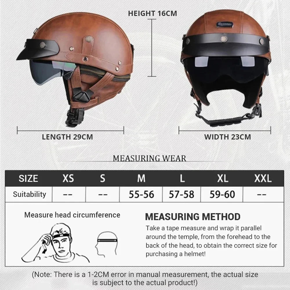 Heritage PU Scooter Helmet
