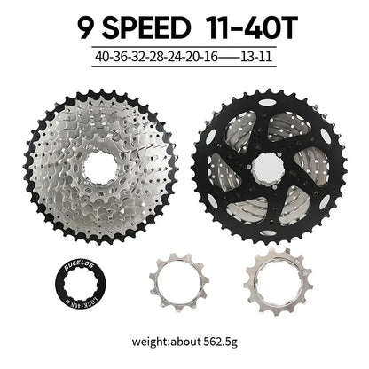 BUCKLOS Bicycle Flywheel 8/9/10/11/12 Speed Bike Cassette 36T/40T/42T/46T/50T/52T MTB Road Bike Freewheel for SHIMANO HG K7 Part