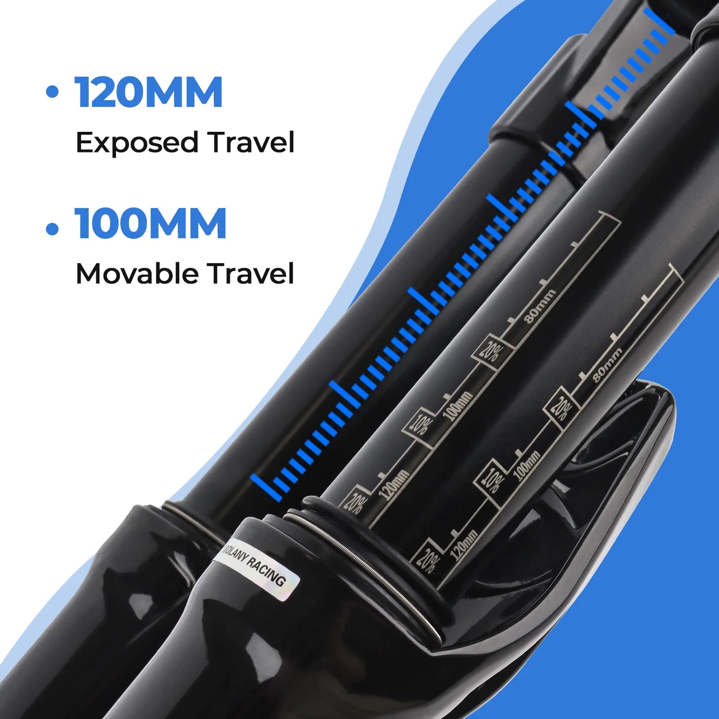 BOLANY MTB Air Fork 27.5 29Inch Air Oil Suspension Boost 15x110 Thru Axle Lightweight Bike Fork R29 Damping Rebound Adjustable