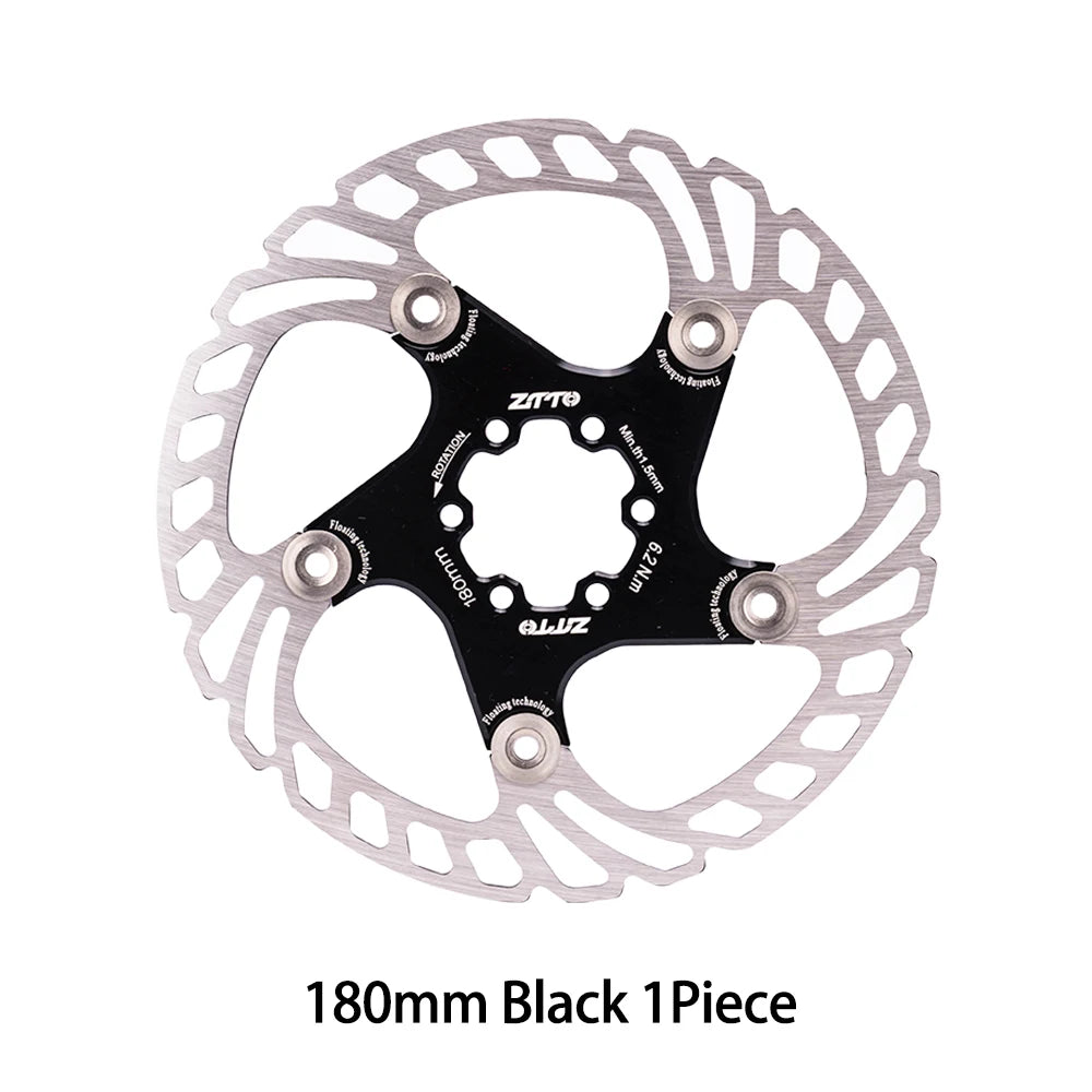 ZTTO Bicycle Disc Brake Floating Rotor 6-bolt 203mm180mm 160mm High Strength Steel Fit Any Pads For MTB Road Bike