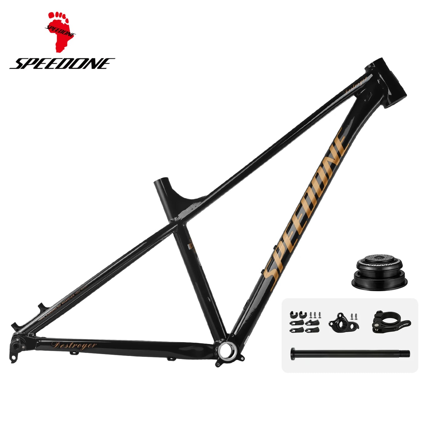 SPEEDONE Mtb 29 Aluminum Alloy Frame Hidden Internal Wiring 12x148mm Boost Endurance Race Bicycle Frame 27.5/29er Bicycle Parts