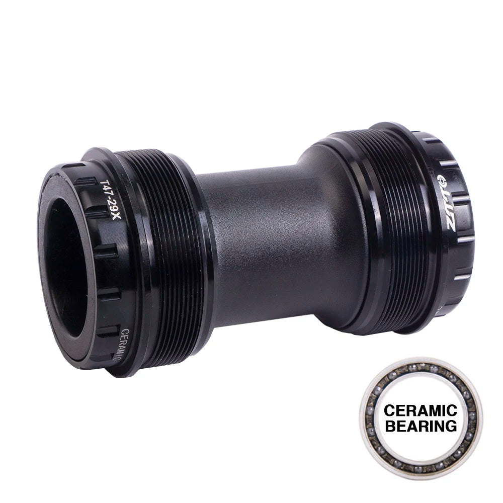 ZTTO Ceramic Bearing T47 BB Thread Bottom Bracket 24mm 29mm 30mm Crankset DUB T47BB 68 73 79mm Shell Spline Axis MTB Road Bike