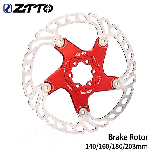 ZTTO Bicycle Disc Brake Floating Rotor 6-bolt 203mm180mm 160mm