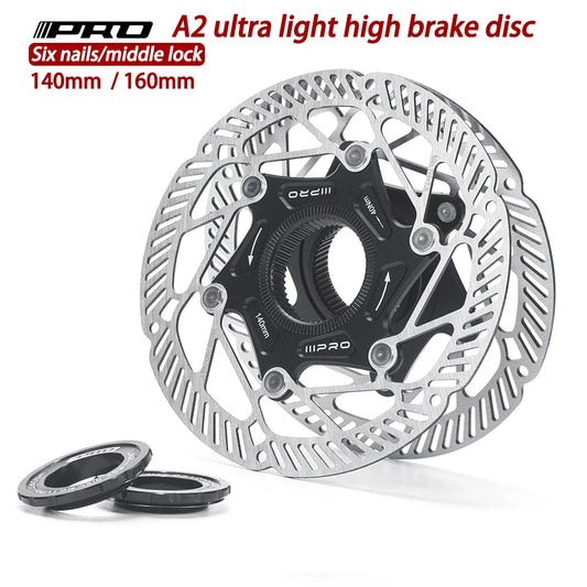 IIIPRO Center Lock 140/160mm Ultra-Light Disc Brake Rotor Heat