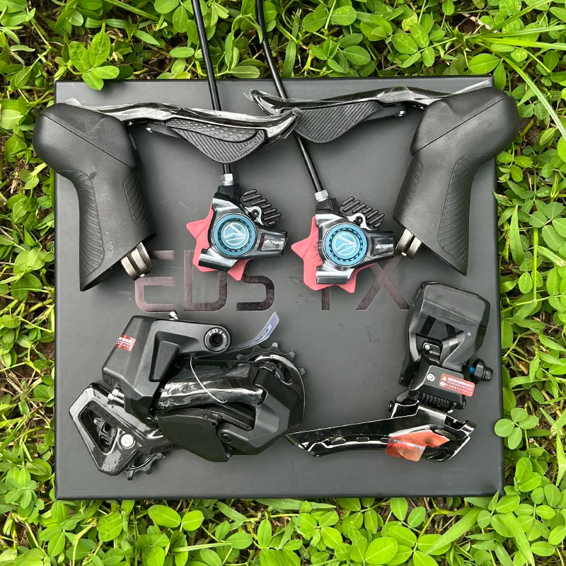 WHEELTOP EDS TX Wireless Electronic Groupset Road Bike Carbon Compatible with Rim Disc Brake Shifters Front Rear Derailleur