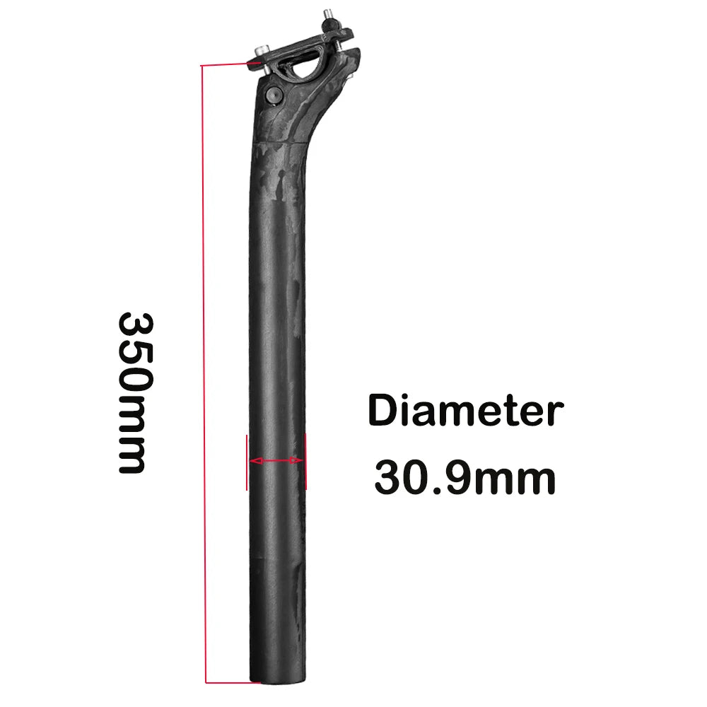 Elitaone Carbon Fiber Seatpost 27.2/30.9/31.6mm Matte Black Offset 20mm Lightweight Durable MTB Road Bike Seat Post Bicycle Part