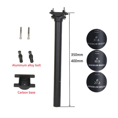 ELITA ONECarbon Seat Post 27.2/30.9/31.6mm MTB/Road Biike Carbon Fiber Seatpost Titanium Screws Light 130g Seat Tube