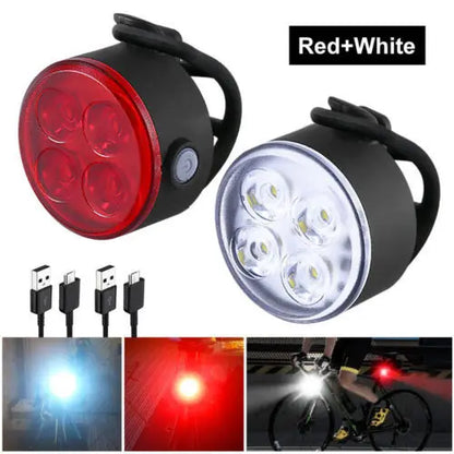 BUCKLOS Bike Lighting Front and Rear Lights Bicycle Lamp Led