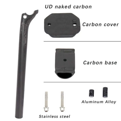 Elitaone Carbon Fiber Seatpost 27.2/30.9/31.6mm Matte Black Offset 20mm Lightweight Durable MTB Road Bike Seat Post Bicycle Part