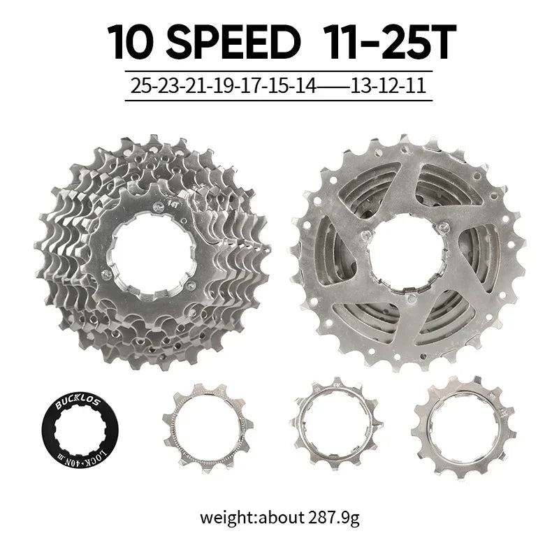 BUCKLOS Bicycle Flywheel 8/9/10/11/12 Speed Bike Cassette 36T/40T/42T/46T/50T/52T MTB Road Bike Freewheel for SHIMANO HG K7 Part