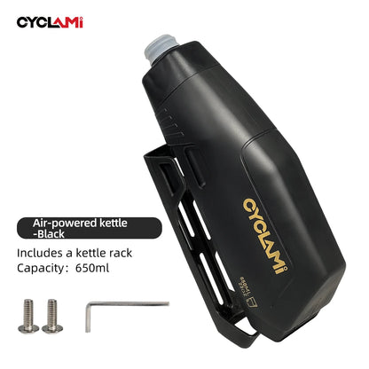 CYCLAMI Bicycle 650ml Aerodynamic Water Bottle Bracket Set Bike Water Bottle MTB Road Frame Down Tube Riding Water Kettle