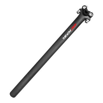 Matte Bicycle Seatpost Carbon 27.2/30.8/31.6*350/400mm Mountain Road Bike Seat Post 3K Carbon Seat Tube Bicycle Parts