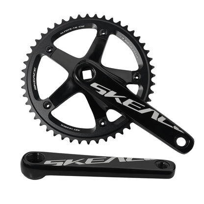 SKEACE BMX Crankset 48T Aluminum Alloy Fixed Gear Crank 144BCD Single Speed Fix Gear 165mm Bike Bicyle Chainwheel BMX Crank