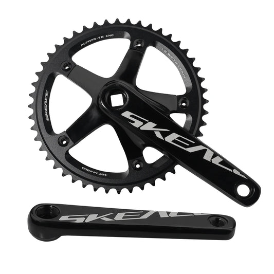 SKEACE BMX Crankset 48T Aluminum Alloy Fixed Gear Crank 144BCD