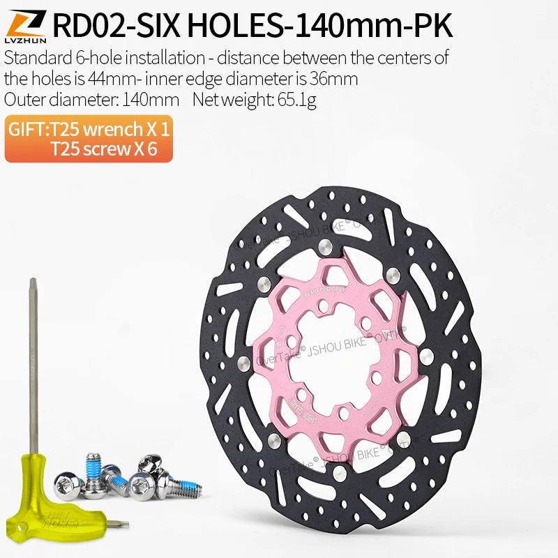 LVZHUN bike carbon-ceramic brake discs 140/160/180/203mm  Ultra-light  High-temperature resistant for Shimano bike parts
