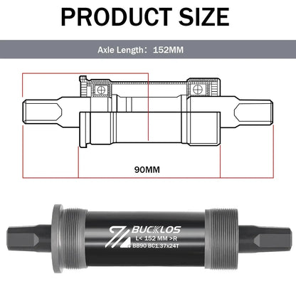 BUCKLOS Bike Bottom Bracket Square Hole Road Mountain Bike E-Bike Crank BB BB68 BB80 BB90 BB100 BB110 BB120 MTB Crankset Parts