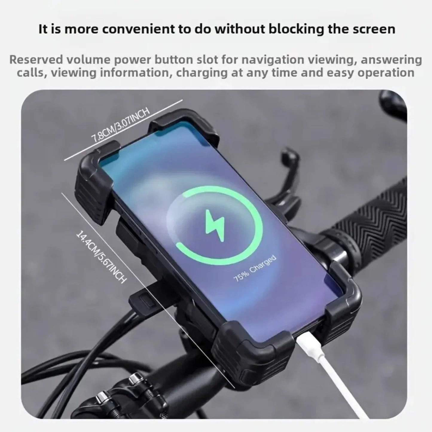 TOSUOD Bike Phone Mount 360° Rotatable Phone Holder For Mountain Bike Moto Motorcycle Stand Bracket Non-slip Cycling