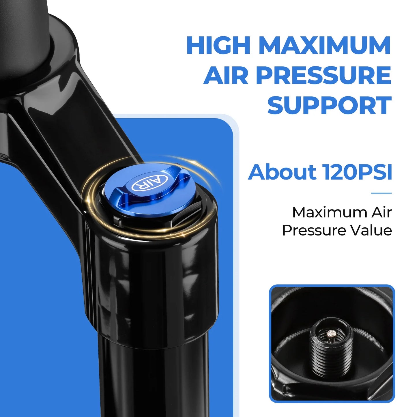 BOLANY MTB Air Fork 27.5 29Inch Air Oil Suspension Boost 15x110 Thru Axle Lightweight Bike Fork R29 Damping Rebound Adjustable