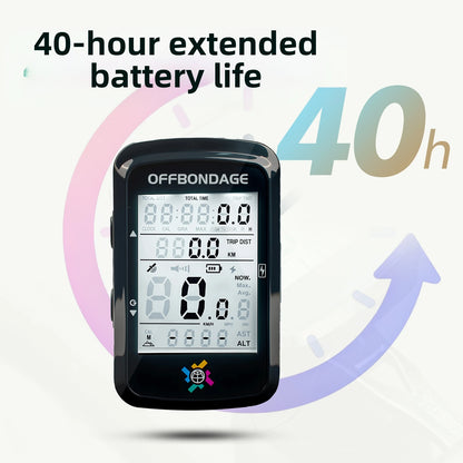 OFFBONDAGE GPS Bicycle Computer 2.6-inch Cycling Odometer Wireless Speedometer Waterproof Bike Digital Stopwatch  Cycling GPS