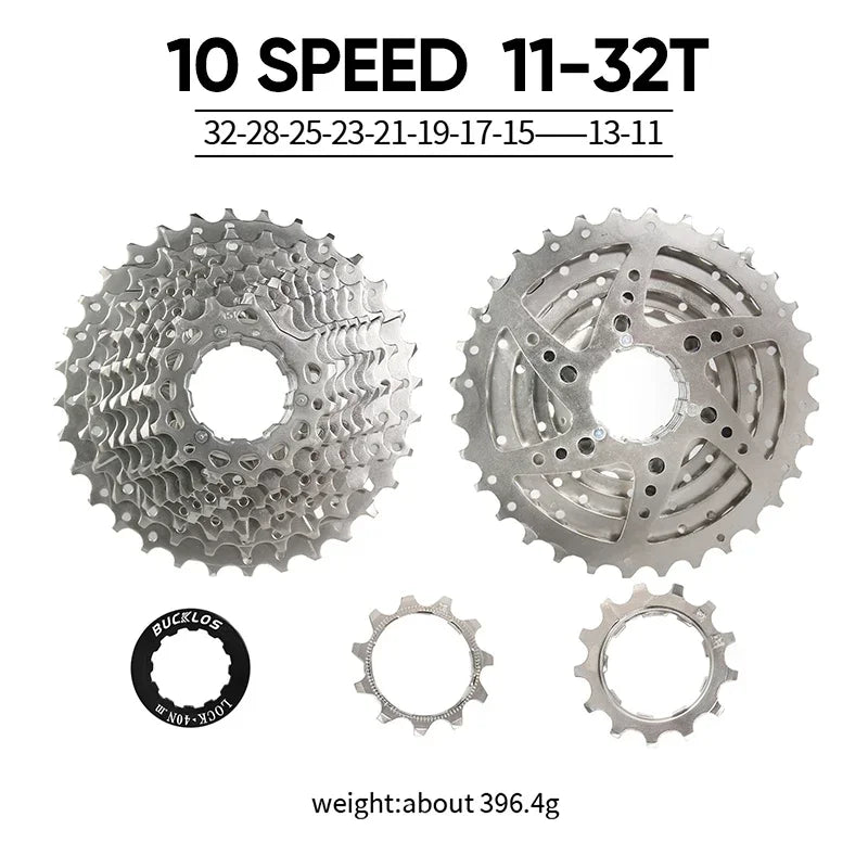 BUCKLOS Bicycle Flywheel 8/9/10/11/12 Speed Bike Cassette 36T/40T/42T/46T/50T/52T MTB Road Bike Freewheel for SHIMANO HG K7 Part