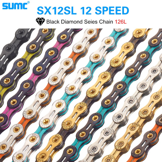 Bicycle Chain SUMC 12Speed Diamond Color Bike MTB Mountain Road