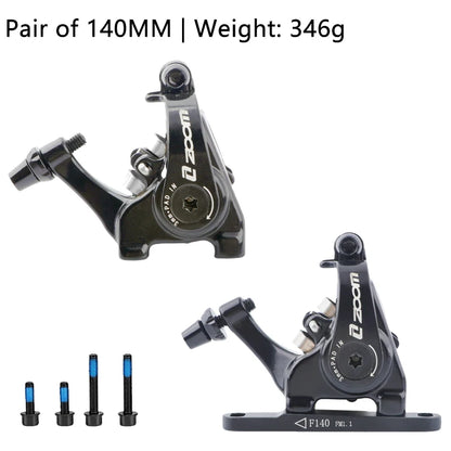 ZOOM DB700 Road Bike Brakes Mechanical Caliper Racing Bicycle Pushes Disc Brake Caliper Piston Line Pull For Rotor 140/160MM