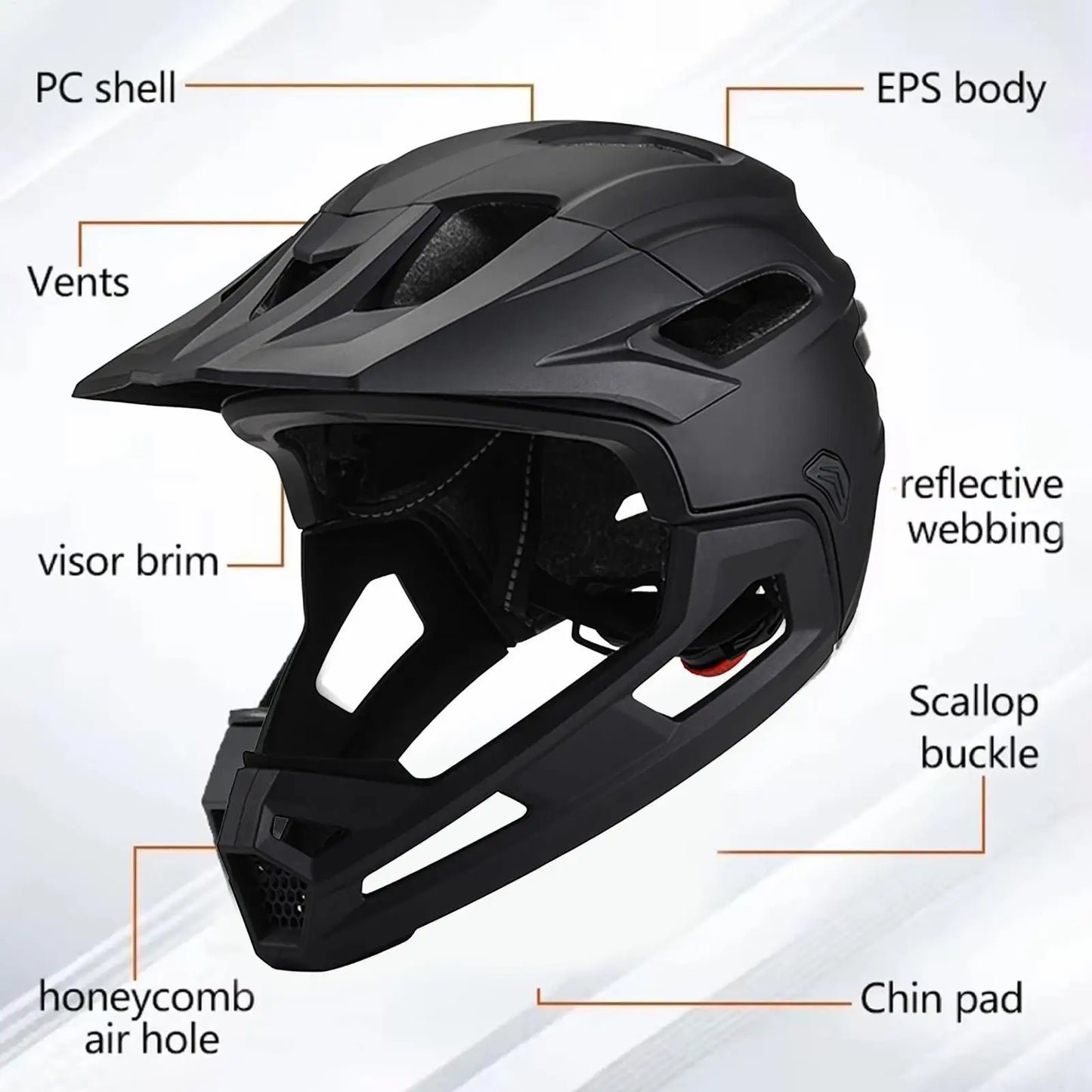 Trailguard Detachable Full Face Helmet
