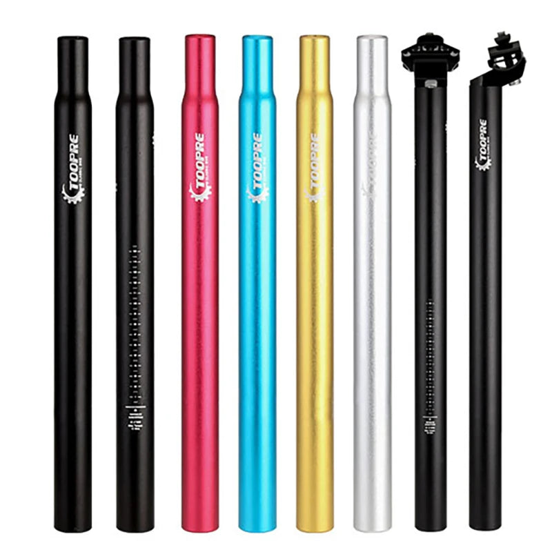 TOOPRE Mountain bike seatpost 350mm 450mm 25.4 27.2 28.6 30.8 Aluminum alloy Seat tube fixed gear seat post bicycle Parts