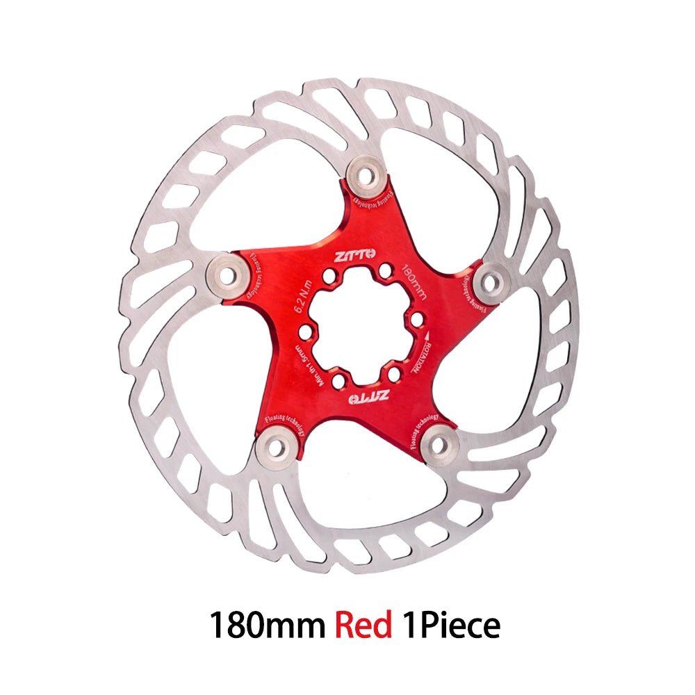 ZTTO Bicycle Disc Brake Floating Rotor 6-bolt 203mm180mm 160mm High Strength Steel Fit Any Pads For MTB Road Bike