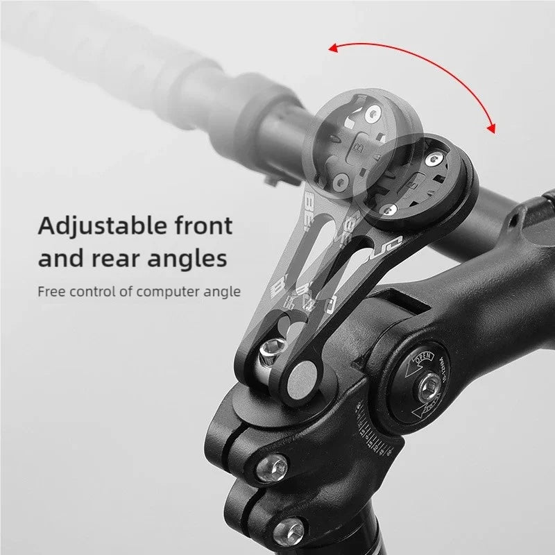 Bicycle Computer Extension Mount MTB Road Bike Aluminum Alloy Phone Bracket Silicone Phone Holder For Garmin Bryton Cateye