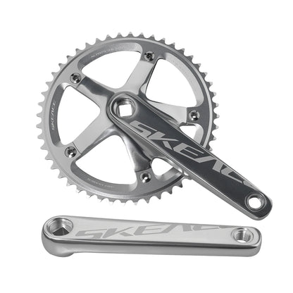 SKEACE BMX Crankset 48T Aluminum Alloy Fixed Gear Crank 144BCD Single Speed Fix Gear 165mm Bike Bicyle Chainwheel BMX Crank