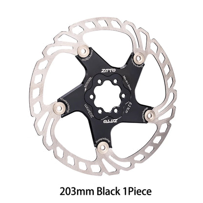 ZTTO Bicycle Disc Brake Floating Rotor 6-bolt 203mm180mm 160mm High Strength Steel Fit Any Pads For MTB Road Bike