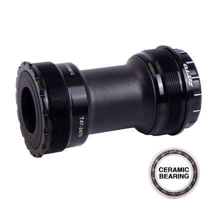 ZTTO Ceramic Bearing T47 BB Thread Bottom Bracket 24mm 29mm 30mm Crankset DUB T47BB 68 73 79mm Shell Spline Axis MTB Road Bike