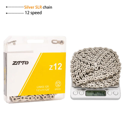 ZTTO 12 Speed Chain Mountain Road Bike Current 12v MTB Missing Link Bicycle 12S Power Lock High Quality 126 Links For K7 System