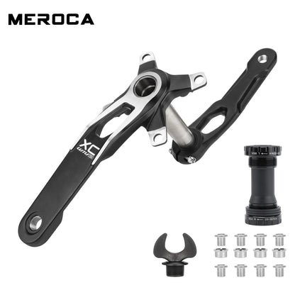 LUTU XC Hollow Integrated Crank MTB Cranks - Direct Mount MTB Single Chainring Aluminum Crankset MTB Accessories