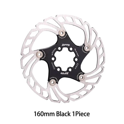 ZTTO Bicycle Disc Brake Floating Rotor 6-bolt 203mm180mm 160mm High Strength Steel Fit Any Pads For MTB Road Bike