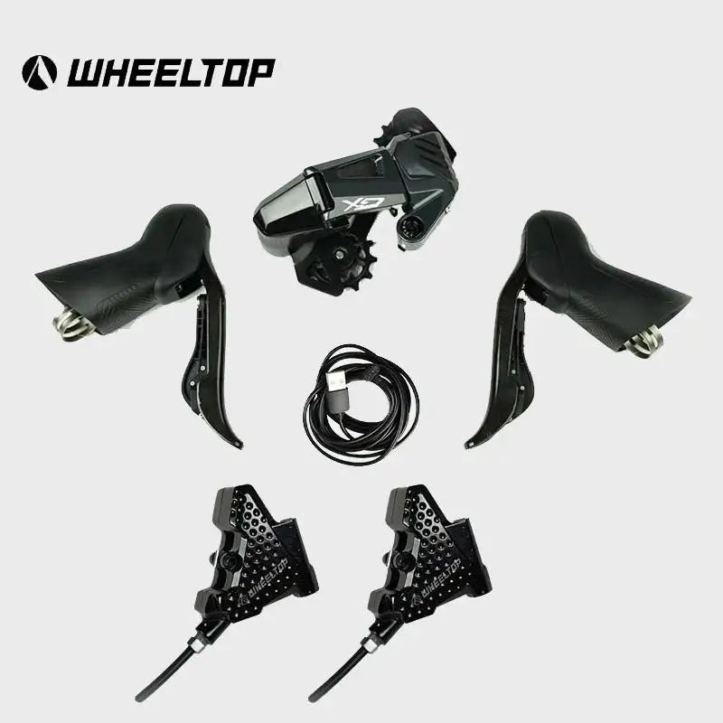 Wheeltop New GeX Wireless Electronic Shifter Gravel Bike Set Single Chainring 7-14 Speed Rear Derailleur Road Bicycle Groupset