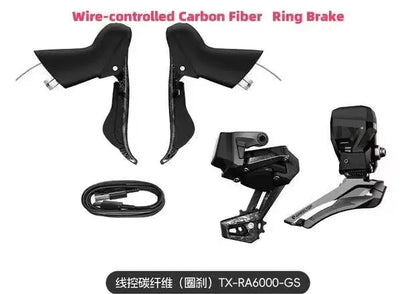 WHEELTOP EDS TX Wireless Electronic Groupset Road Bike Carbon Compatible with Rim Disc Brake Shifters Front Rear Derailleur